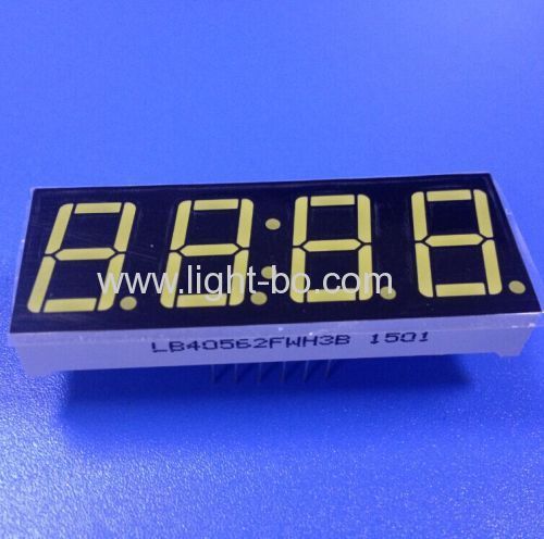 0,56 polegadas 4 dígito 7 segmment levado display comum cátodo ultra branco para indicador de relógio Digital