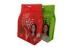 Plastic Flat Bottom Pouch Zipper Bags With Handle , Matte Glossy Printing