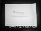 Lightweight White Kraft Bubble Mailer , Lining Envelopes With Hot Melt Adhesive Tape On The Flap