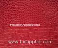 Glazed Crocodile Grain Faux Leather Fabric For Handbags With Bright Color