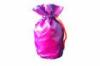 Purple Wine Bottle Pouch Customized With Silk Taffeta Fabric