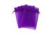 Jewelry Purple Organza Drawstring Bag Recyclable With Customized Logo