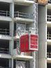 Electric Building / Construction Material Lifting Hoist Single Cage with Cable Trolly