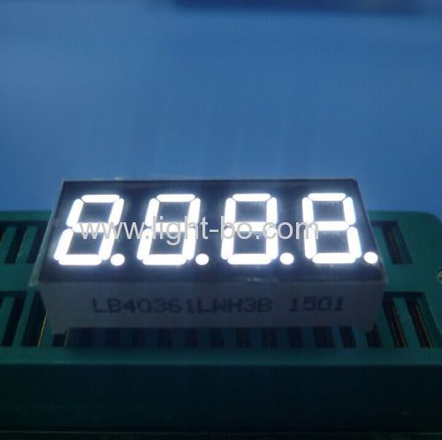 4 digit 0.36  ultra bright blue 7 segment led display common cathode