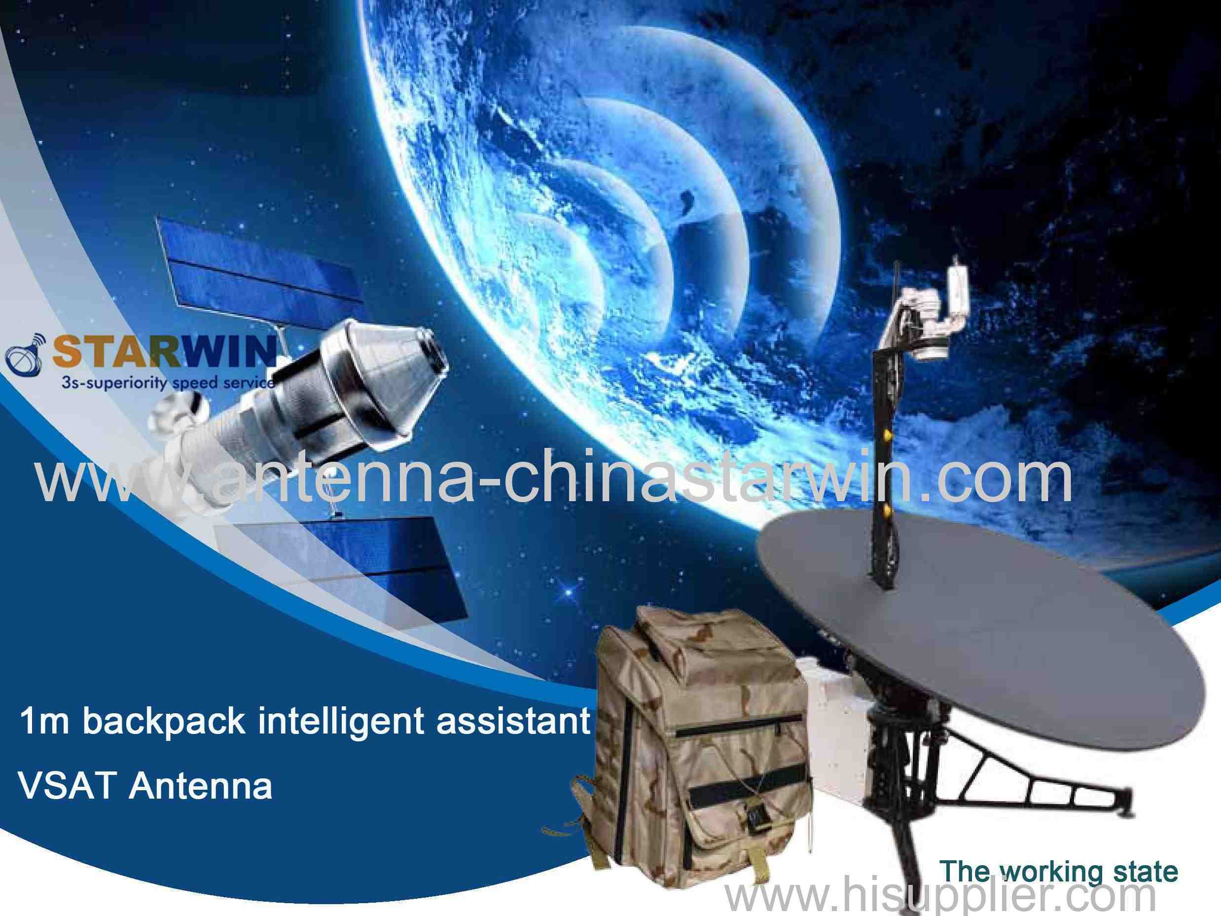 The Starwin 1m backpack intelligent assistant antenna