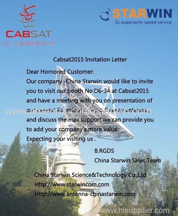 Cabsat2015 Invitation Letter