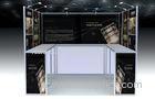 Portable Black Exhibition Booth Displays , Modular Trade Show Display Systems