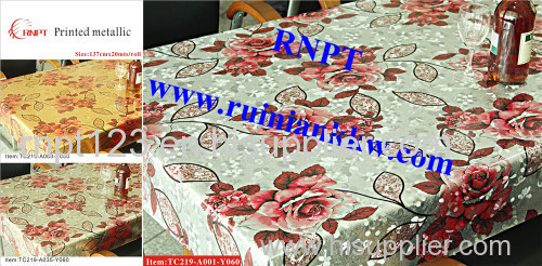 RNPT Printed Metallic Table Cloth hot sales for Middle East & Africa countries