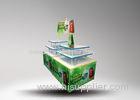 3 Layers Matte Cardboard POS Display Stands / Corrugated POP Displays