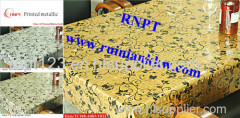 RNPT Printed Metallic PVC Table Cloth especially for lower market