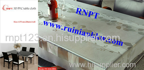 3D crystal PVC Table Cloth