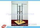 Grocery Four-Way Metal Wooden Display Stands For Garment Presenting