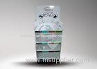 OEM Cardboard POS Display Stands with 4 Shelves Craft Paper for Household Products