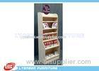 White Natural Pine Wooden Display Stands Multi Layers For Shopping center