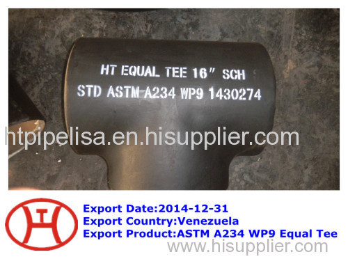 ASTM A234 WP9 equal tee