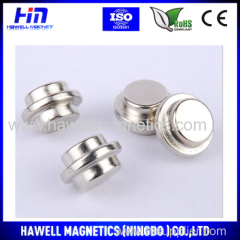 neodymium permanent disc magnet nickel coating