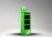 Four Tiers Cardboard Display Stand , Green Color Retailer Display Rack