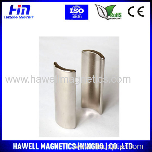 neodymium arc shape magnet for motors