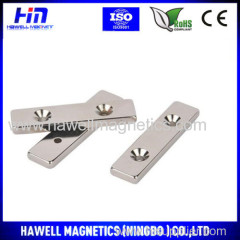 neodymium magnet with double countersunk hole