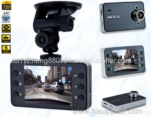 2.7'' K6000 HD 1080P Vehicle DVR Car Blackbox Dash Video Camcorder of 140 degree+G-sensor+IR Night Vision+Cycle Record