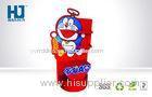 Customized Promotional Red Doraemon Shape Cardboard Advertising Display For Doraemon Toys