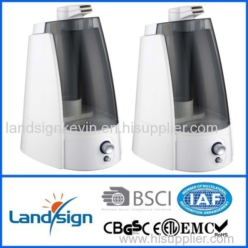 Cixi Landsign wholesale ABS 5L ultrasonic humidifier type air humidifier series clean air mist adjustable humidifier