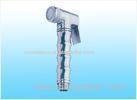 Silver Color High Pressure Chromed ABS Handheld Bidet Shattafspray , Garden Hose Sprayer