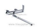 Long Spout Kitchen Sink Mixer Taps with One Handle and Brass Diverter for Kitchen Sink