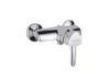 One Handle Brass Shower Mixer Taps Chrome Finish Triangle Brass Body SWall Mounted