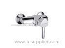 One Handle Brass Shower Mixer Taps Chrome Finish Triangle Brass Body SWall Mounted
