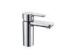 Chrome Finish Basin Mixer Taps Single Hole , Deck Mounted Basin Faucets