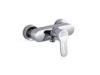 Singel Handle Two Hole Wall Mounted Shower Mixer Taps with 35mm Ceramic Cartridge for Shower Room
