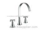 3 Hole Deck Mounted 8" Basin Mixer Taps with Brass Cartridge and two handles for Basin