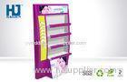 Ladder - Shaped Purple Cosmetic Display Stand silk screen printing