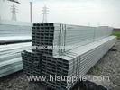 Large Diameter Hdgi Galvanized Steel Pipe Rectangular / Motorcycle ERW GI Tubing