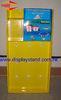 Yellow POP Cardboard Retail Display Stands PP Lamination For Pharmaceutical