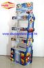 Advertising POS Corrugated Cardboard Display Rack / Cartoon 4 Layers Display Stand