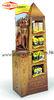 Chain stores Cardboard Display Stands / Cat Model food Free Standing Displays