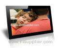 Black 18.5 Inch Baby / Friends Wall Mounted Digital Photo Frame Supports SD / MMC Cards