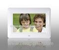 White 7 Inch TFT High Resolution Digital Picture Frame With USB 2.0 Interface