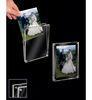 Hanging Transparent Acrylic Photo Frames Plastic Brochure Holders With Led Light