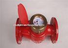 Brass Multi Jet Domestic Water Meter Hot With End Flange / BSP LXSR-50E