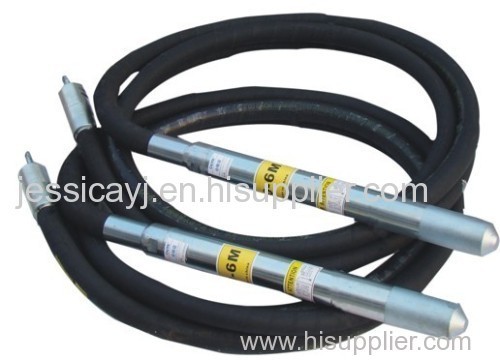 CE Japanese /Malaysia/Australia type concrete vibrator flexible shaft/poker/needle/head/hose with steel-weaved (ZN-25)