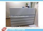 Melamine Finished MDF Shop Cash Counter White / 2000mm * 1500mm * 1100mm