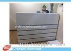 Melamine Finished MDF Shop Cash Counter White / 2000mm * 1500mm * 1100mm