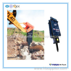 Pukun Hitech HTB500 backhoe loader hydraulic breaker hammer