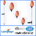 Cixi Landsign CE/ROHS egg shape garden glass light for garden decorations led decorative light stick with solar panel