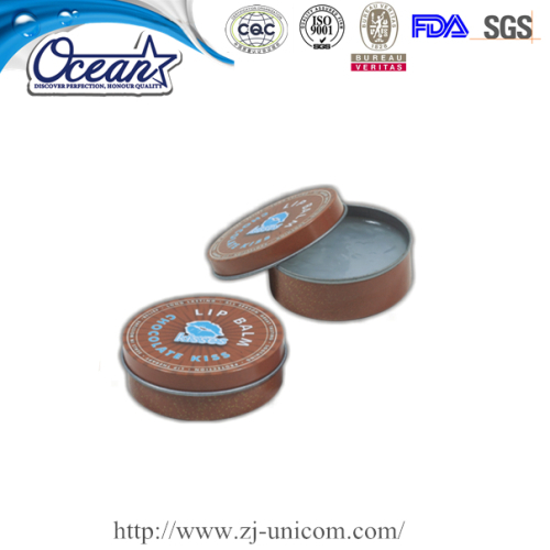 Custom printed snap tin lip balm container custom printed promotional items
