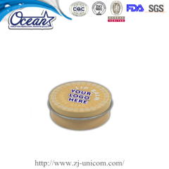 Custom printed snap tin lip balm container printed promotional products