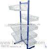 Free Standing Wire Display Stands Racks Metal Iron With 7 Basket